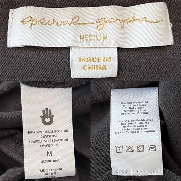 Spiritual Gangster Romper Gray Medium Pockets Drawstring - Picture 8 of 11